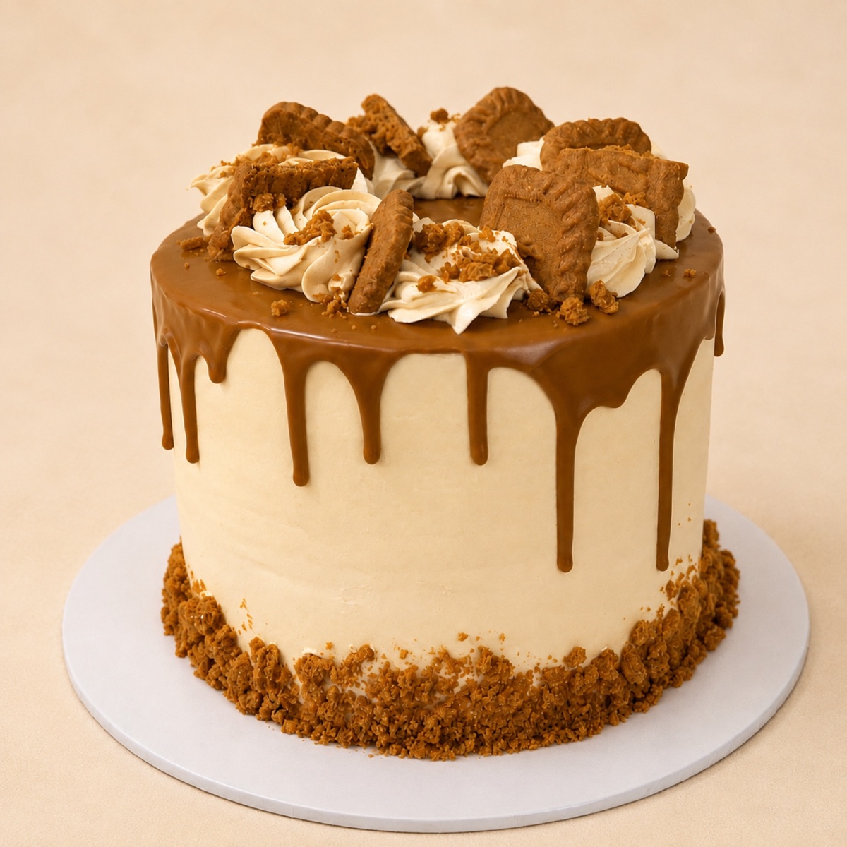 Biscoff celebration cake by Cake Alchemy